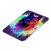 Cat Trippy Psychedelic Pop Art Magneet (Linkerzijde)