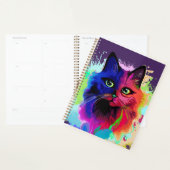 Cat Trippy Psychedelic Pop Art Planner (Display)