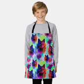 Cat Trippy Psychedelic Pop Art Schort (Gedragen)