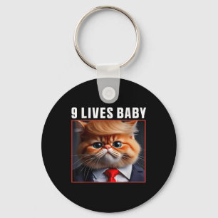Cat Trump 9 leeft Baby _1 Sleutelhanger