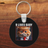 Cat Trump 9 leeft Baby _1 Sleutelhanger (Voorkant)