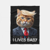 Cat Trump 9 leeft Baby _2 Fleece Deken (Voorkant)