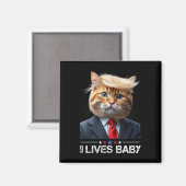 Cat Trump 9 leeft Baby _2 Magneet (Voorkant / Achterkant)