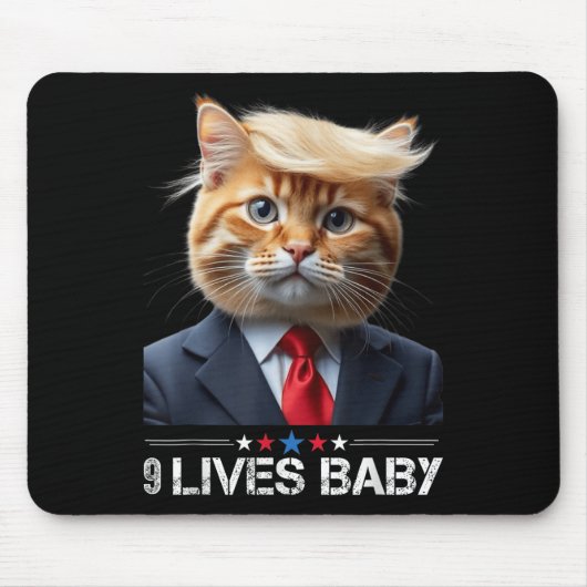Cat Trump 9 leeft Baby _2 Muismat (Voorkant)