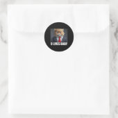 Cat Trump 9 leeft Baby _2 Ronde Sticker (Tas)