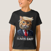 Cat Trump 9 Lives Ba1Funny Trump Meme T-shirt (Voorkant)