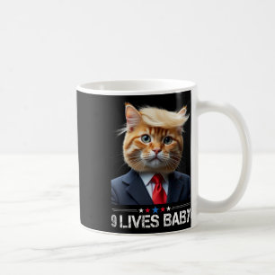 Cat Trump 9 Lives Baby Funny Vote voor Trump Cats  Koffiemok