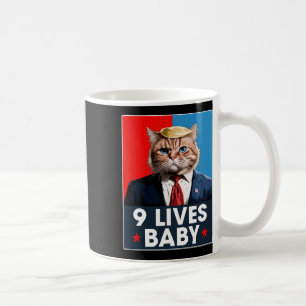 Cat Trump 9 Lives Baby Funny Vote voor Trump Cats  Koffiemok