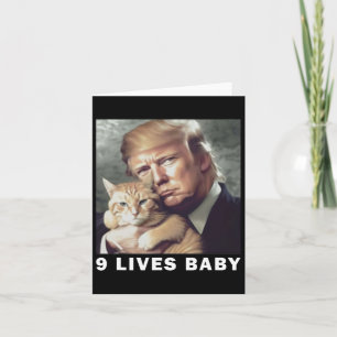Cat Trump 9 Lives Baby Trump 2024 Winnaar Overwinn Kaart