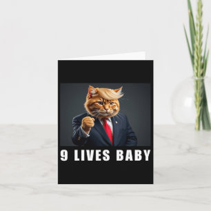 Cat Trump 9 Lives Baby Trump 2024 Winnaar Overwinn Kaart