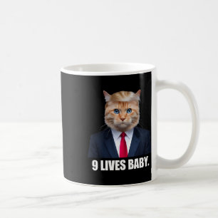 Cat Trump 9 Lives Baby Trump 2024 Winnaar Overwinn Koffiemok