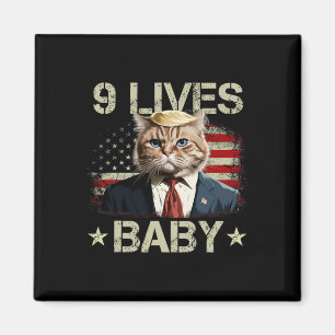 Cat Trump 9 Lives Baby Trump 2024 Winnaar Overwinn Magneet