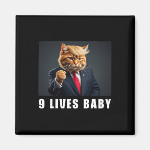 Cat Trump 9 Lives Baby Trump 2024 Winnaar Overwinn Magneet