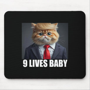 Cat Trump 9 Lives Baby Trump 2024 Winnaar Overwinn Muismat