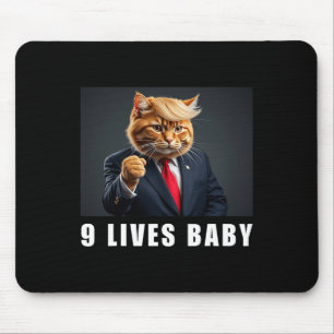 Cat Trump 9 Lives Baby Trump 2024 Winnaar Overwinn Muismat