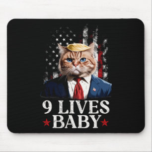 Cat Trump 9 Lives Baby Trump 2024 Winnaar Overwinn Muismat