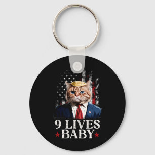 Cat Trump 9 Lives Baby Trump 2024 Winnaar Overwinn Sleutelhanger