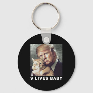 Cat Trump 9 Lives Baby Trump 2024 Winnaar Overwinn Sleutelhanger