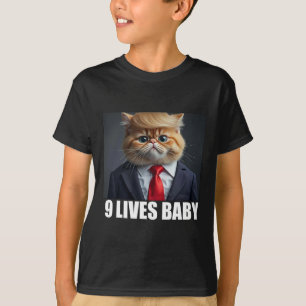 Cat Trump 9 Lives Baby Trump 2024 Winnaar Overwinn T-shirt
