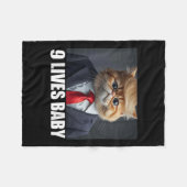 Cat Trump 9 woont in Baby Fleece Deken (Voorkant (Horizontaal))