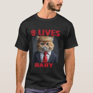 Cat Trump 9 woont in Baby T-shirt