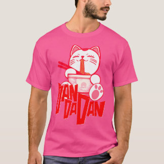 Cat Turbo Granny Eten Ramen Noodles - Fan Art T-shirt