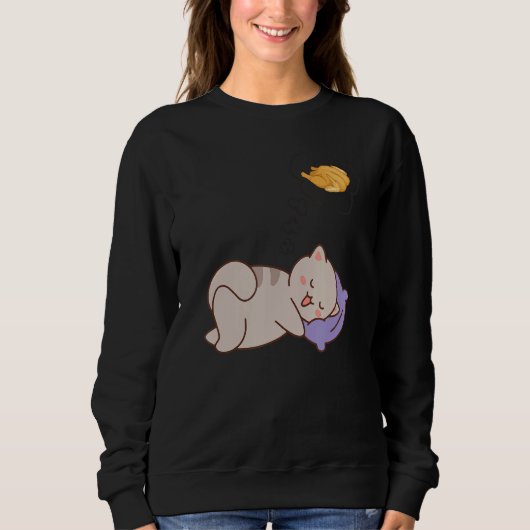 Cat turkey Dreaming Slaap Trui (Voorkant)