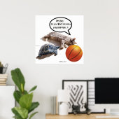 CAT, TURTLE EN BASKETBALL POSTER (Thuiskantoor)