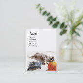 CAT, TURTLE EN BASKETBALL VISITEKAARTJE (Staand voorkant)