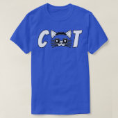 Cat Typography Design T-shirt (Design voorkant)