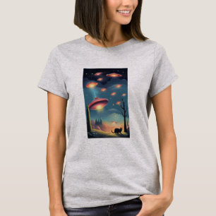 CAT UFO-invasies T-shirt
