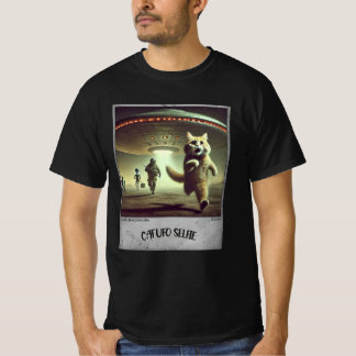 Cat UFO Selfie: Bang Kat (Mannen t-shirt) #03 T-shirt