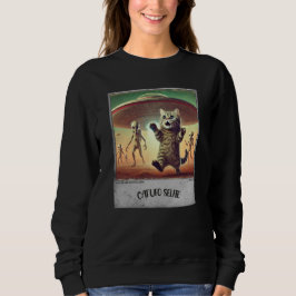 Cat UFO Selfie: Bang Kat (Vrouw hoodie) #01 Trui
