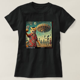 Cat UFO Selfie: Cadeau van het katje #12 T-shirt