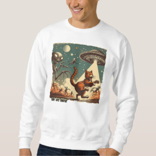 Cat UFO Selfie: Invasie (Mannen Trui