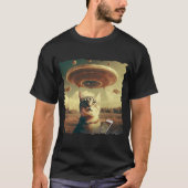Cat UFO Selfie: Invasion / Herren Tshirt #2 (Voorkant)