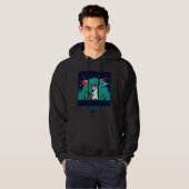 Cat UFO Selfie: Pixel Art #18 Hoodie (Voorkant volledig)