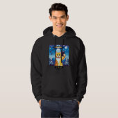 Cat UFO Selfie: Pixel Art #1 Hoodie (Voorkant volledig)
