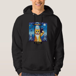 Cat UFO Selfie: Pixel Art #1 Hoodie