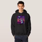 Cat UFO Selfie: Pixel Art #24 Hoodie (Voorkant volledig)