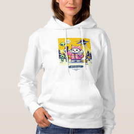 Cat UFO Selfie: Pixel Art #4 Vrouwen (Pixel Art) Hoodie