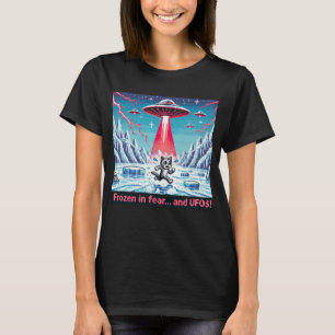 Cat UFO Selfie: Red Planet (bevroren buitenaardse T-shirt