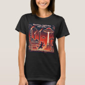 Cat UFO Selfie: Red Planet (dames tshirt pixel) (Voorkant)