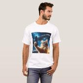Cat UFO Selfie: Return / Herren Tshirt #2 (Voorkant volledig)
