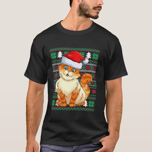 Cat Ugly Christmas Sweaters voor Santa Lovers Funn (Voorkant)