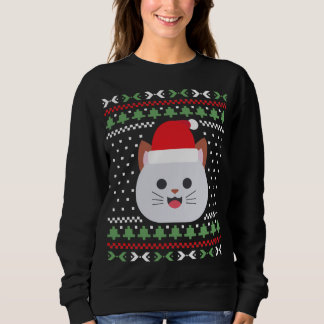 Cat Ugly KerstSweater Trui