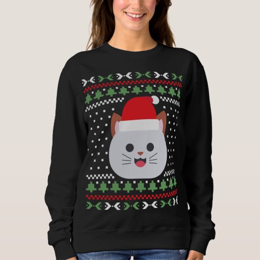 Cat Ugly KerstSweater Trui (Voorkant)