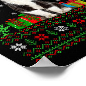Cat Ugly Xmas Decorations Santa Cat Kerstmis Poster (Hoek)