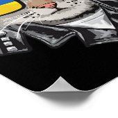 Cat Ukraine Flag Sunbril Cool Ukraine Cat Poster (Hoek)