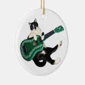 Cat Ukulele Keramisch Ornament (Rechts)